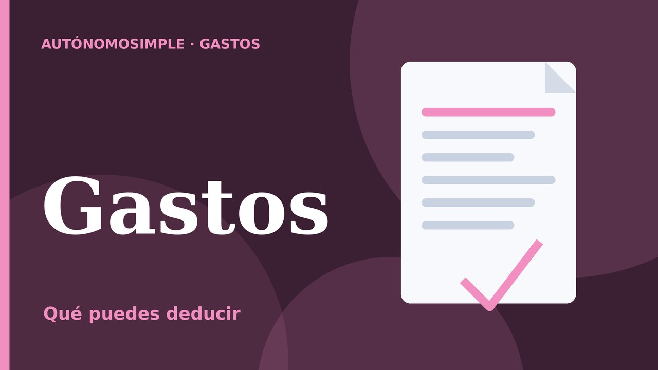 Ilustración de un justificante con una marca de verificación que representa un gasto deducible